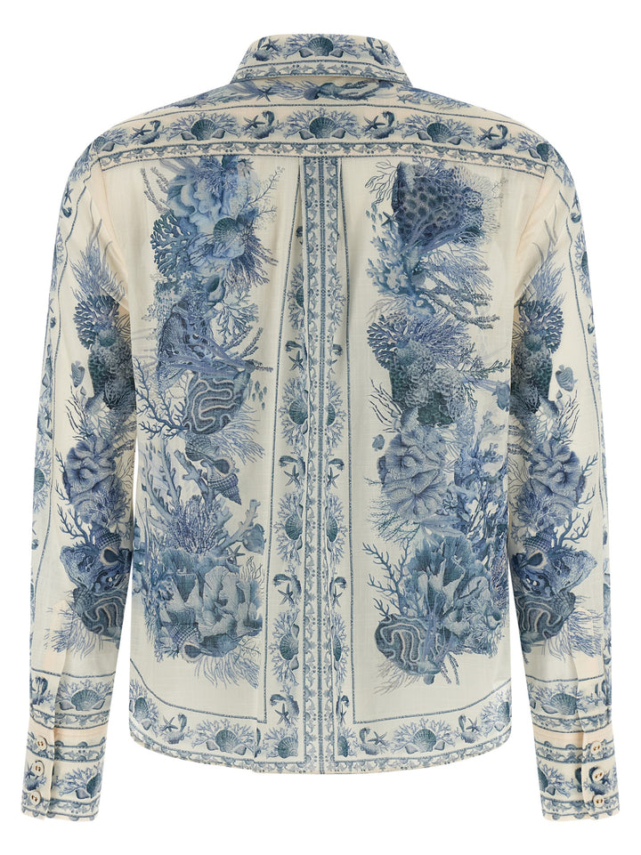 Zimmermann Wanderlust Shirt and Blouse - Blue | 8534f43fbce02a1948e11ec67d07a2ba8a6b434e