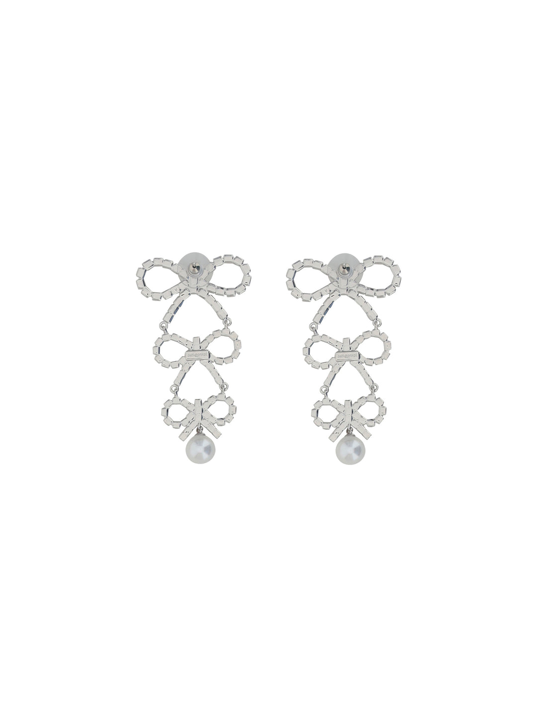 TIERED CRYSTAL BOW EARRINGS