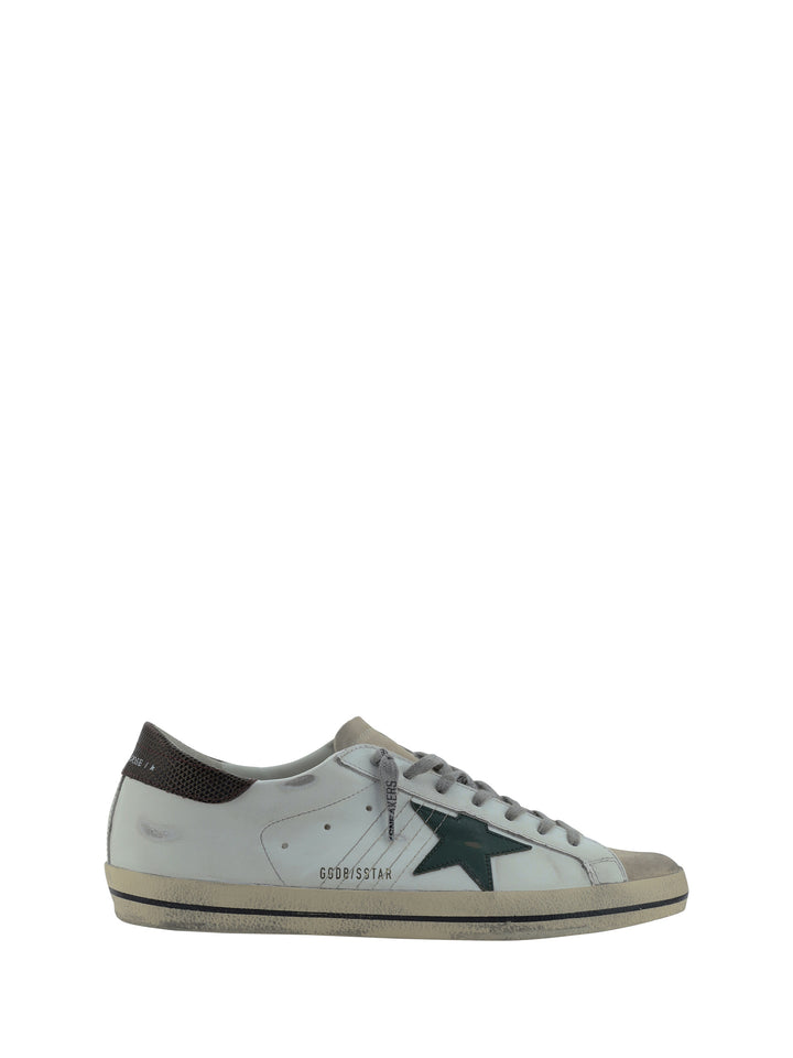 SUPER STAR LEATHER UPPER AND STAR SUEDE