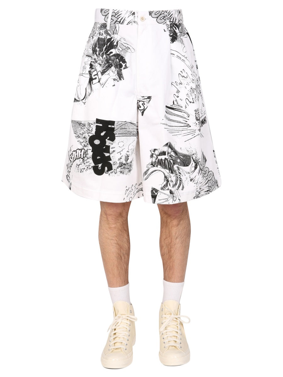 Comme Des Garçon Shirt Shorts - White | Wanan Luxury