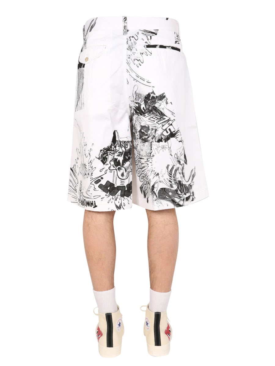 Comme Des Garçon Shirt Shorts - White | Wanan Luxury
