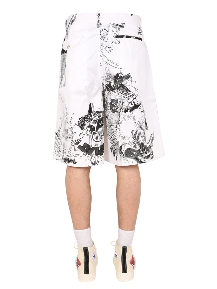 Comme Des Garçon Shirt Shorts - White | Wanan Luxury