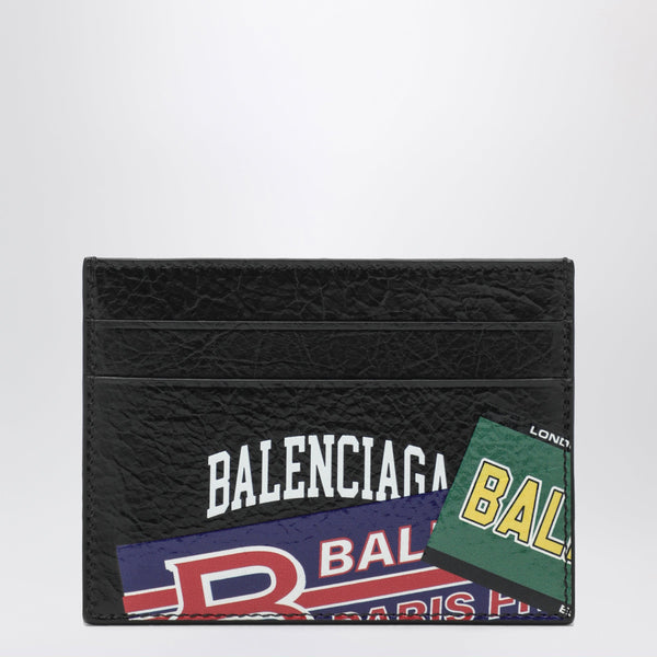 Black Leather Cash Card Holder