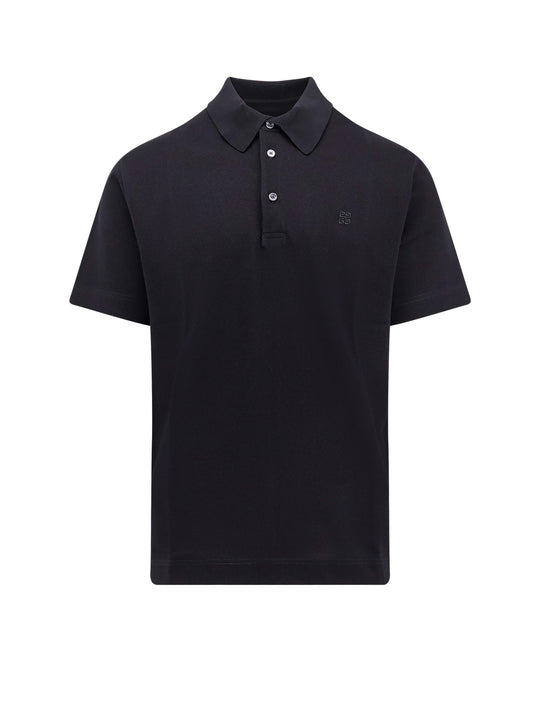 Piqué Cotton Polo Shirt With 4g Embroidery