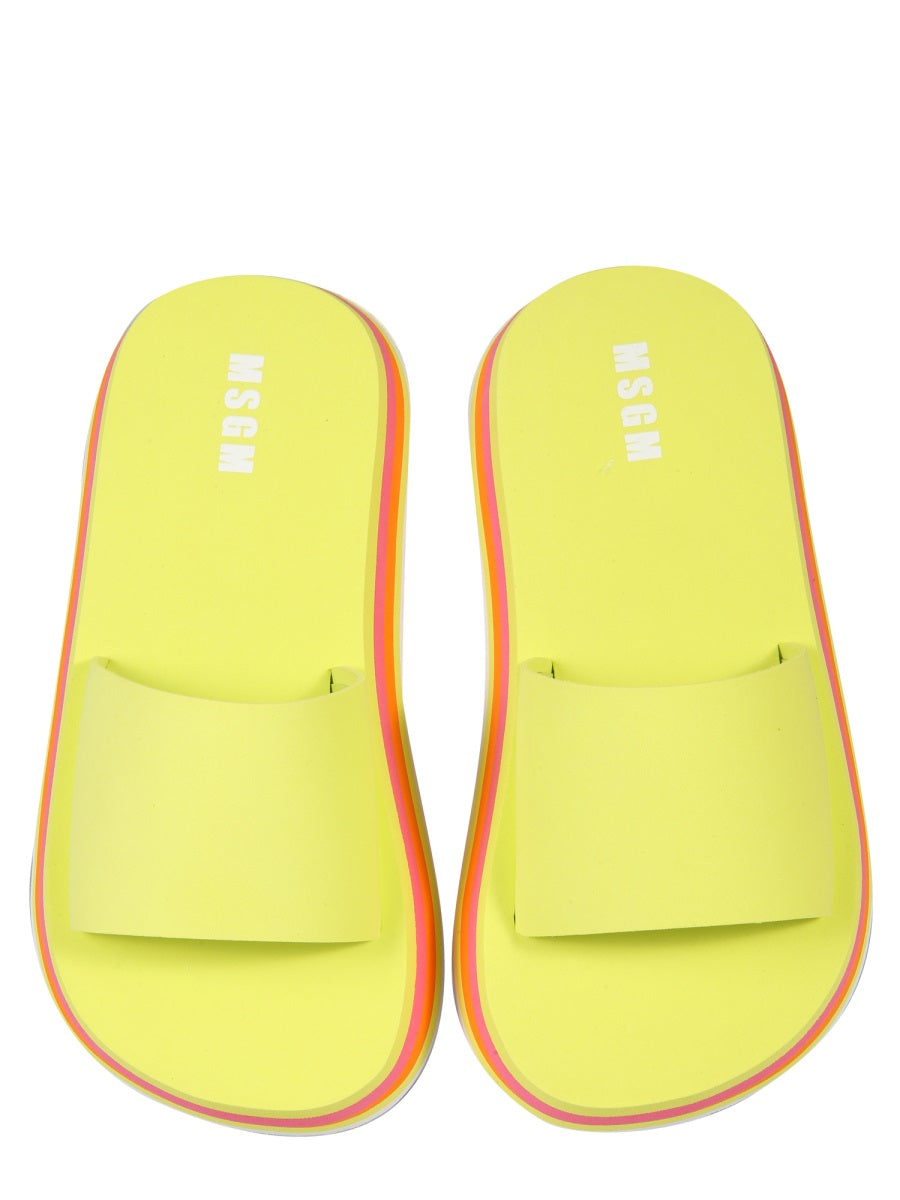 Msgm Sandals - Yellow | 0735f3c70c6eae5503eb9b1c258666ee09ddb73c