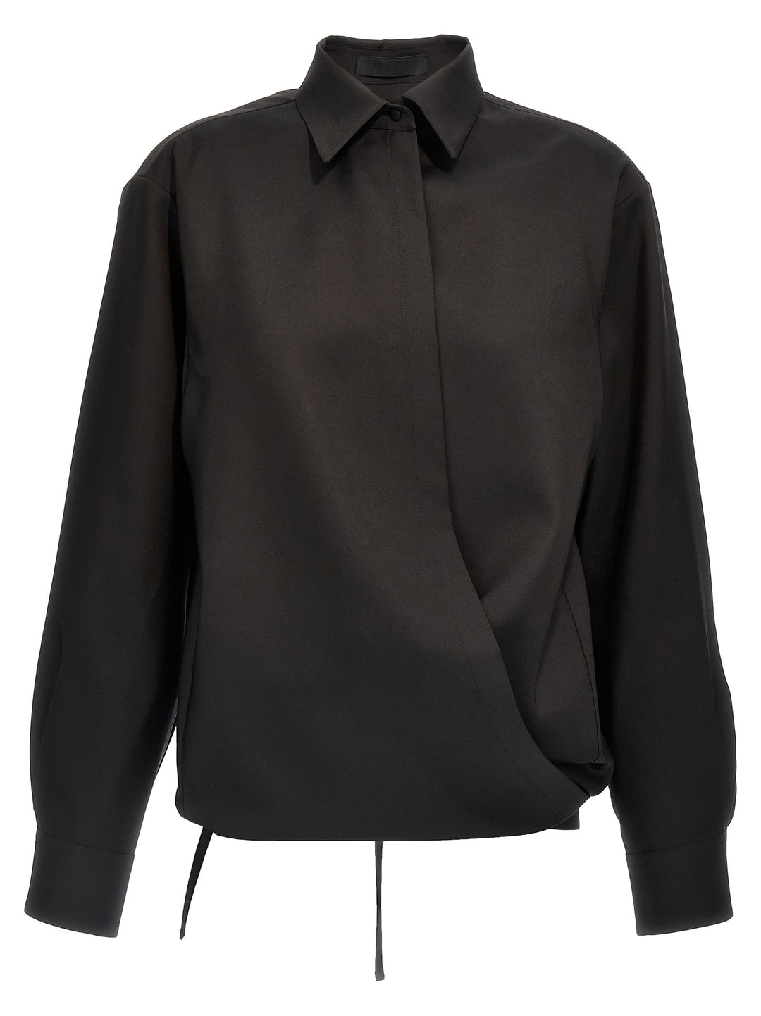 Valentino Techno Light Wool Shirt Shirt, Blouse Black