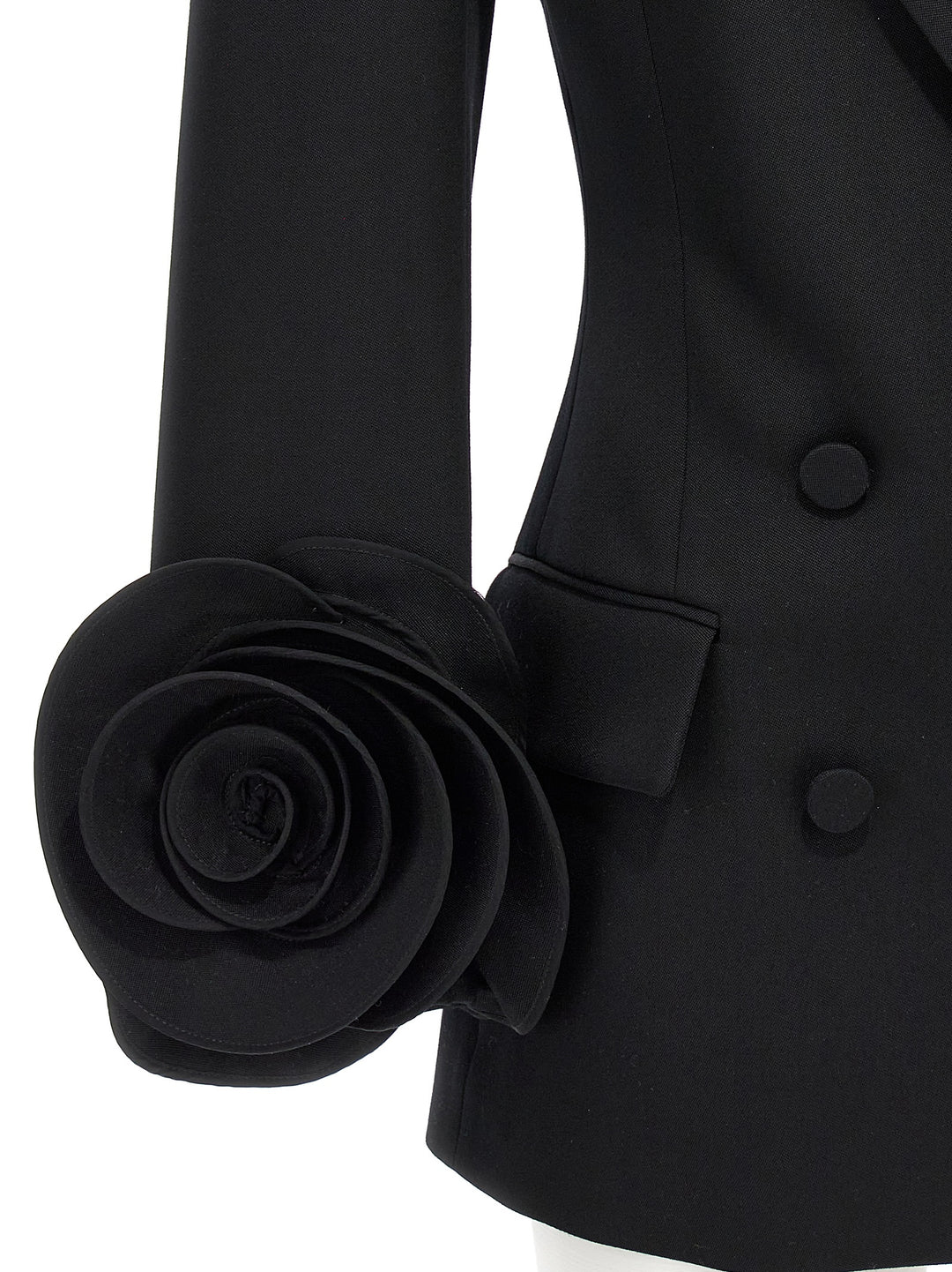 Valentino Rose Blazer Blazer And Suits Black