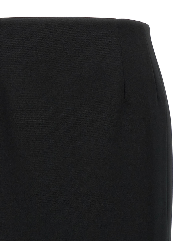 Solid Grisaille Skirts Black