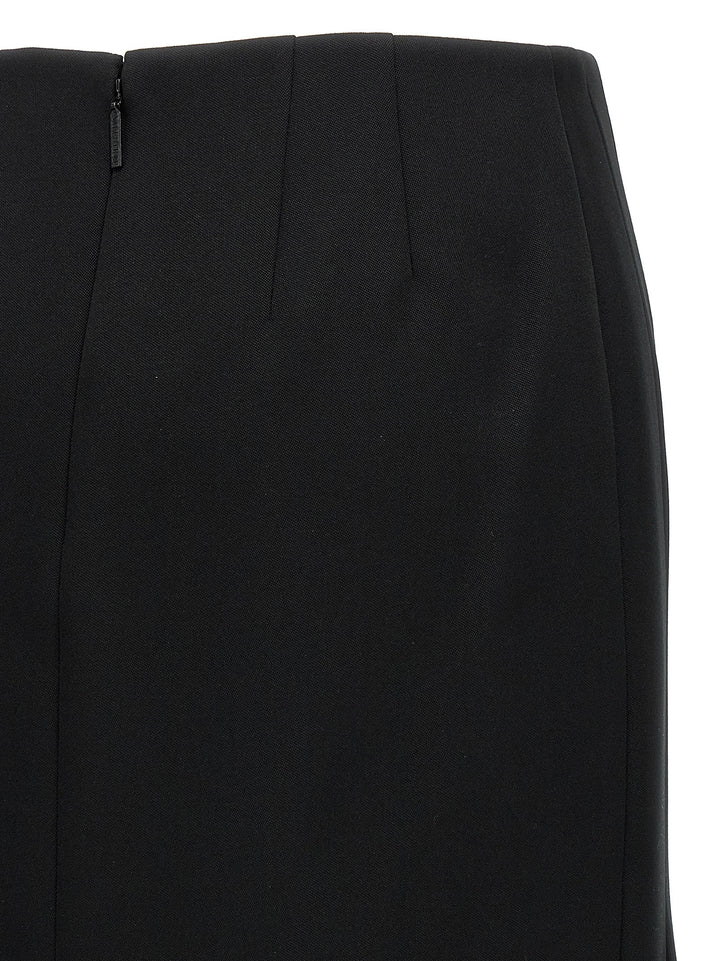 Solid Grisaille Skirts Black