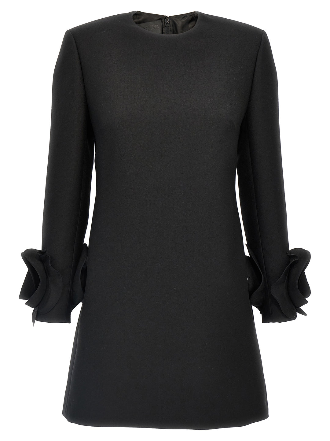 Valentino Rose Detail Dress Dresses Black