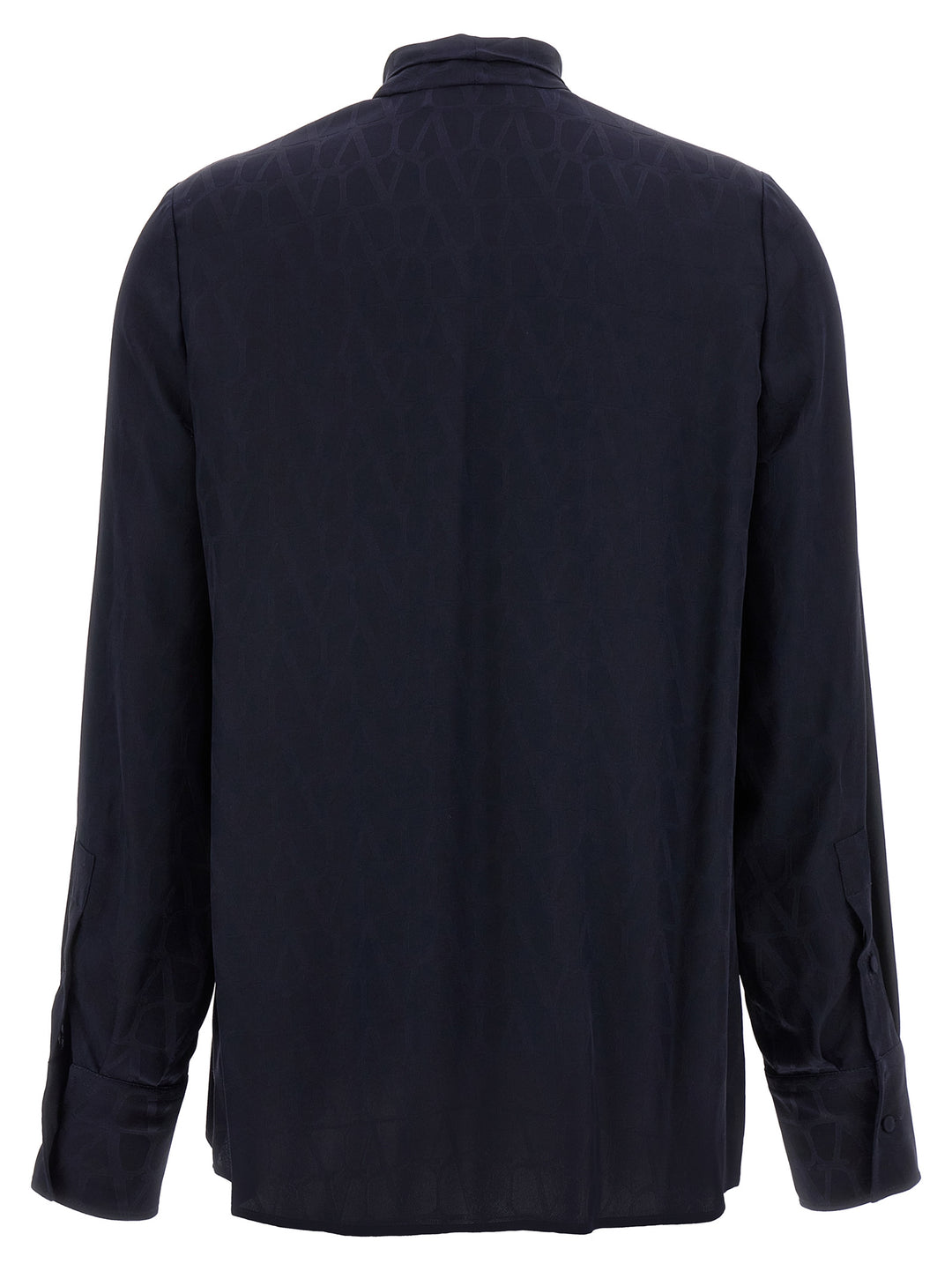 Valentino Jacquard Shirt Shirt, Blouse Blue