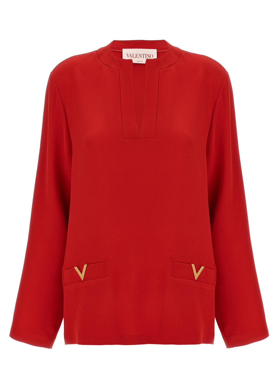 V Gold Shirt, Blouse Red