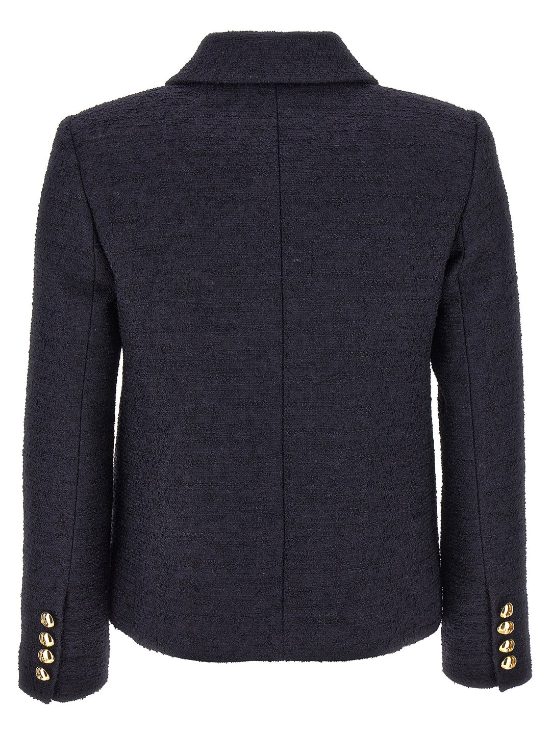 Valentino Tweed Crop Jacket Blazer And Suits Blue