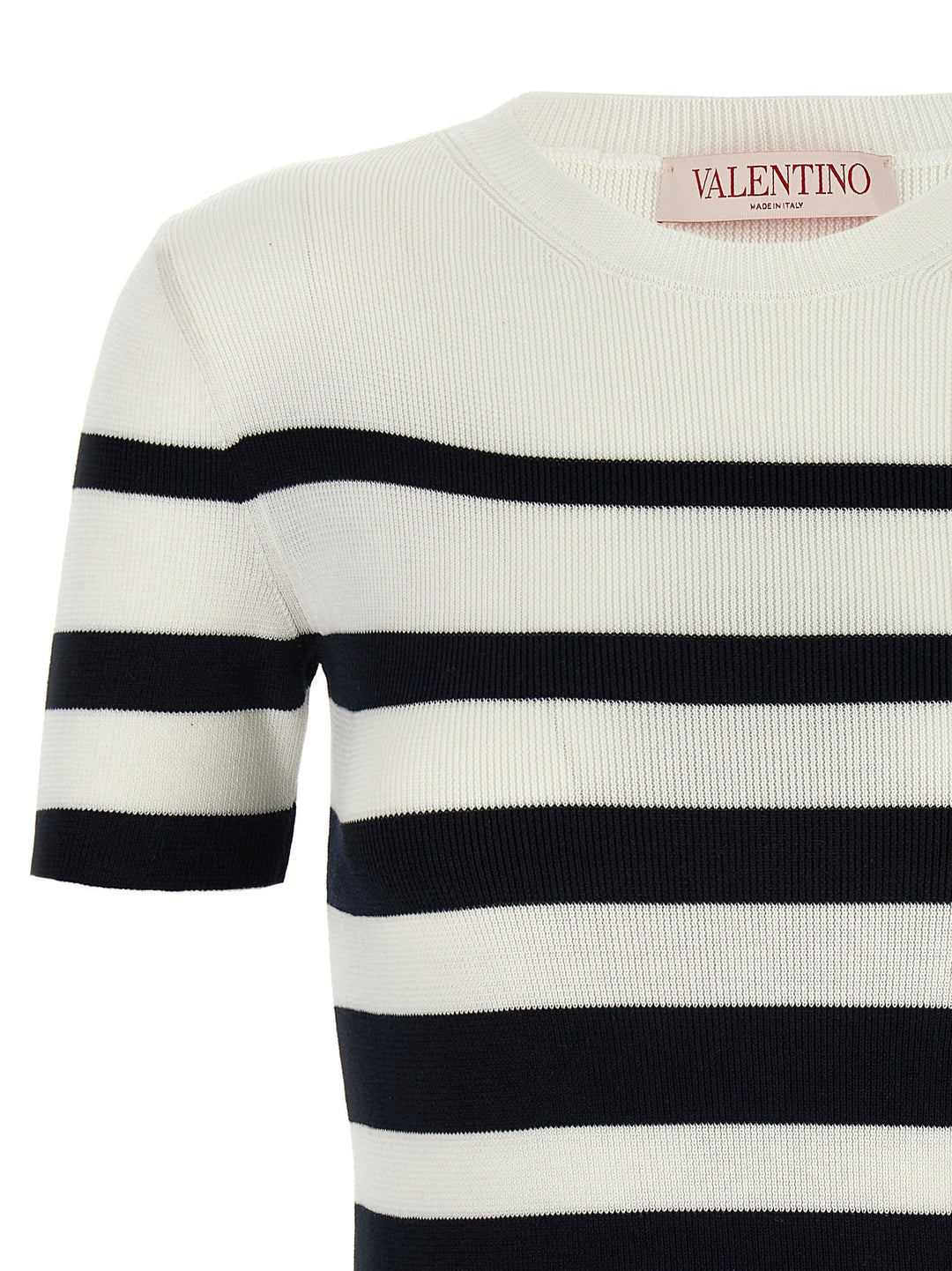 Valentino Striped Sweater Sweater, Cardigans Blue