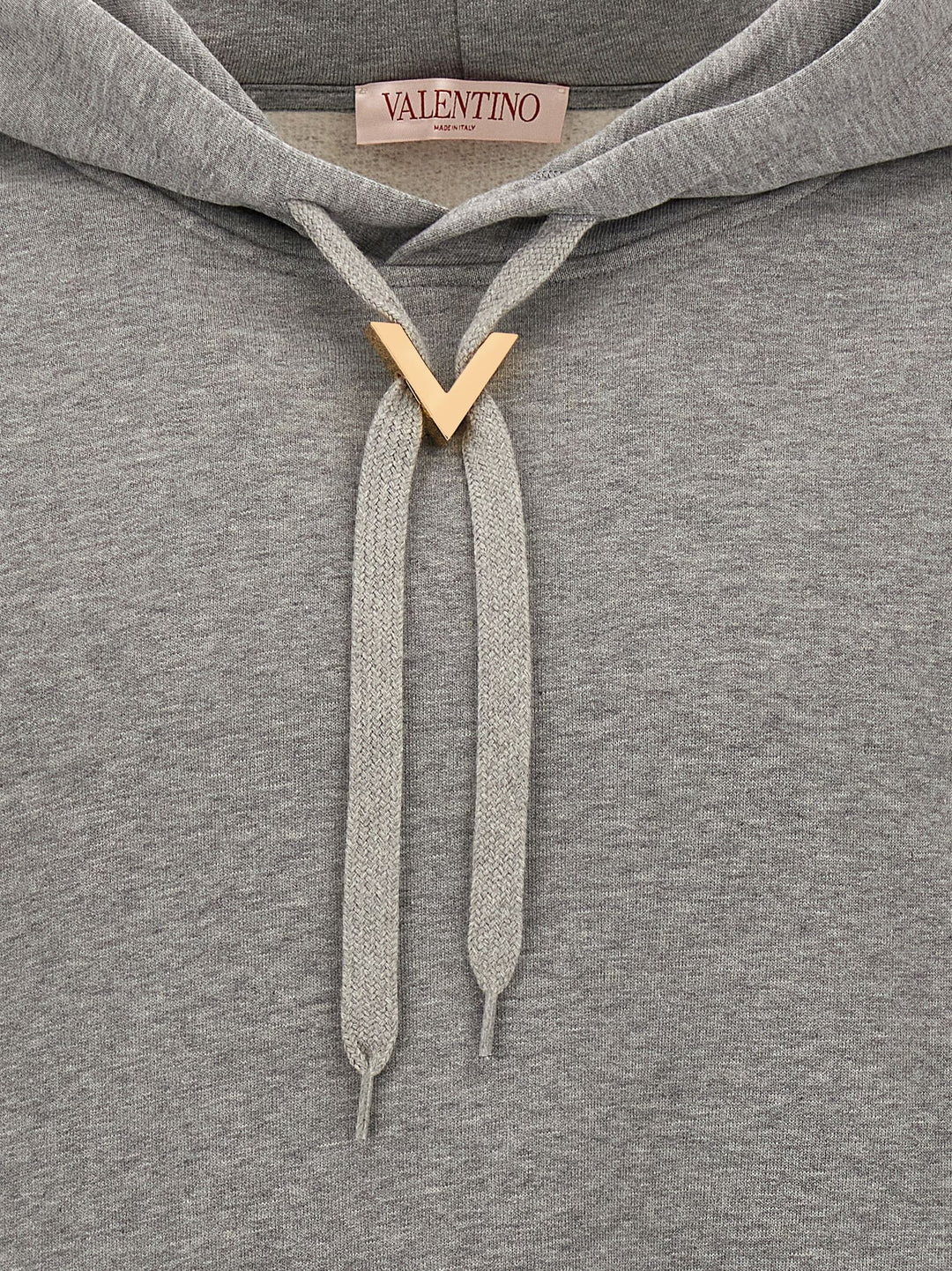 V Detail Sweatshirt Gray