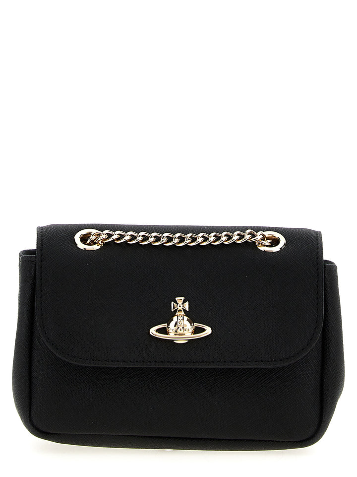 Vivienne Westwood Small Purse Chain Shoulder Bags - Black | 404bb350f9b118e3ed33d5670416372bcb5b4248