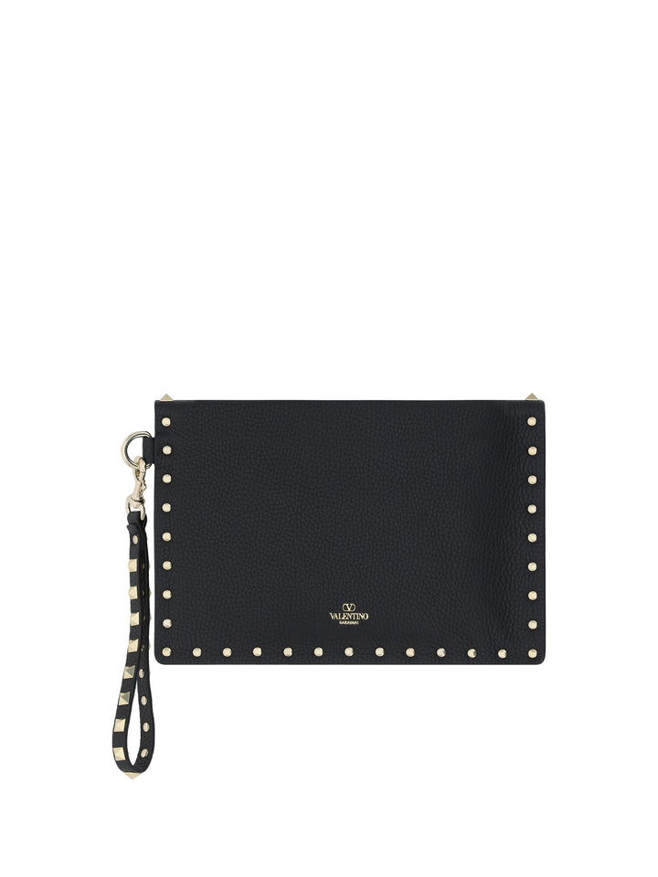 MEDIUM FLAT POUCH | ROCKSTUD | VITELLO S