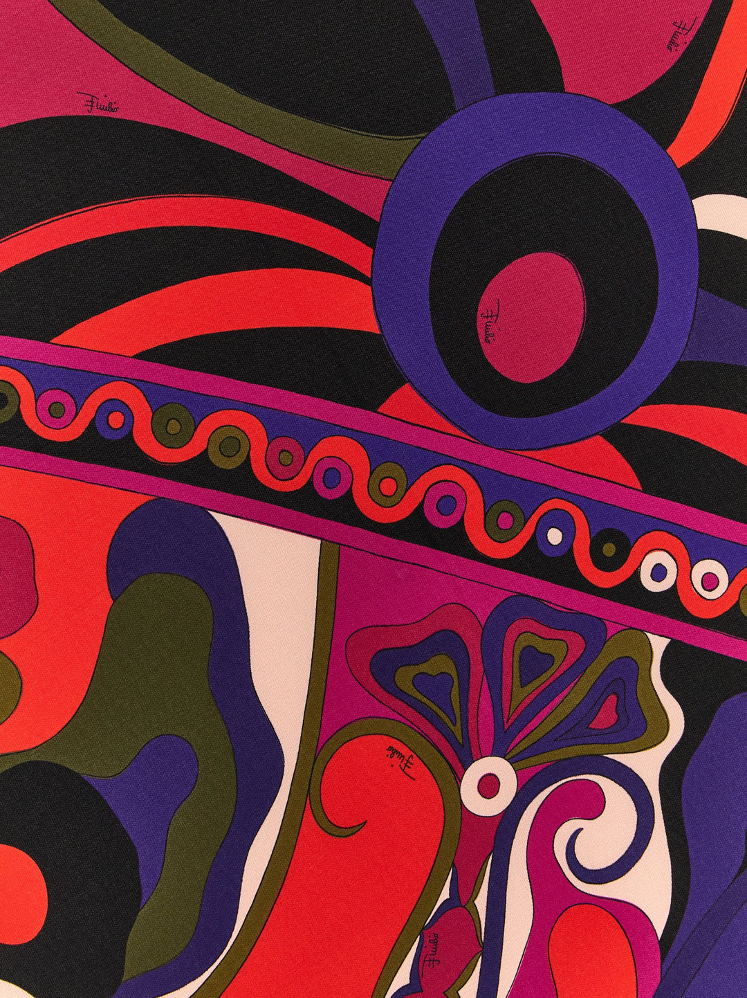 Emilio Pucci Patterned Scarf Scarves and Foulards - Multicolor | f01c11ccfbbc7ed01065662d21c549d00c8c8415