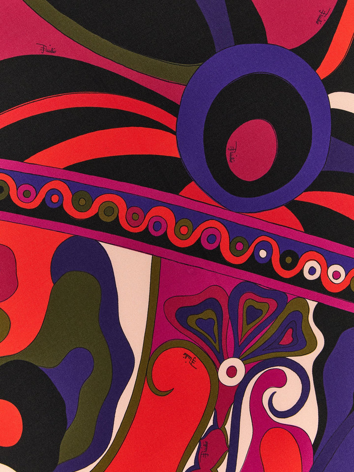 Emilio Pucci Patterned Scarf Scarves and Foulards - Multicolor | f01c11ccfbbc7ed01065662d21c549d00c8c8415