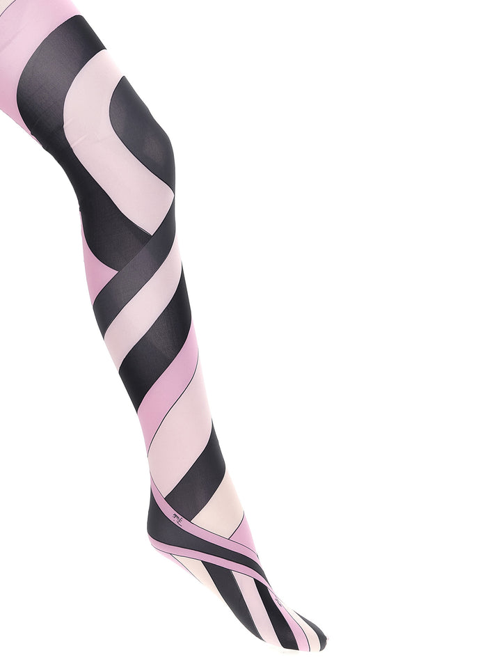 Emilio Pucci Patterned Printed Tights Socks - Multicolor | 267181e3b853fa1b4990d2c1d28fc66502bf4b0d