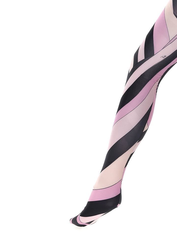 Emilio Pucci Patterned Printed Tights Socks - Multicolor | 4f0f9d8e3d5e514d9645df598226ee0a28446241