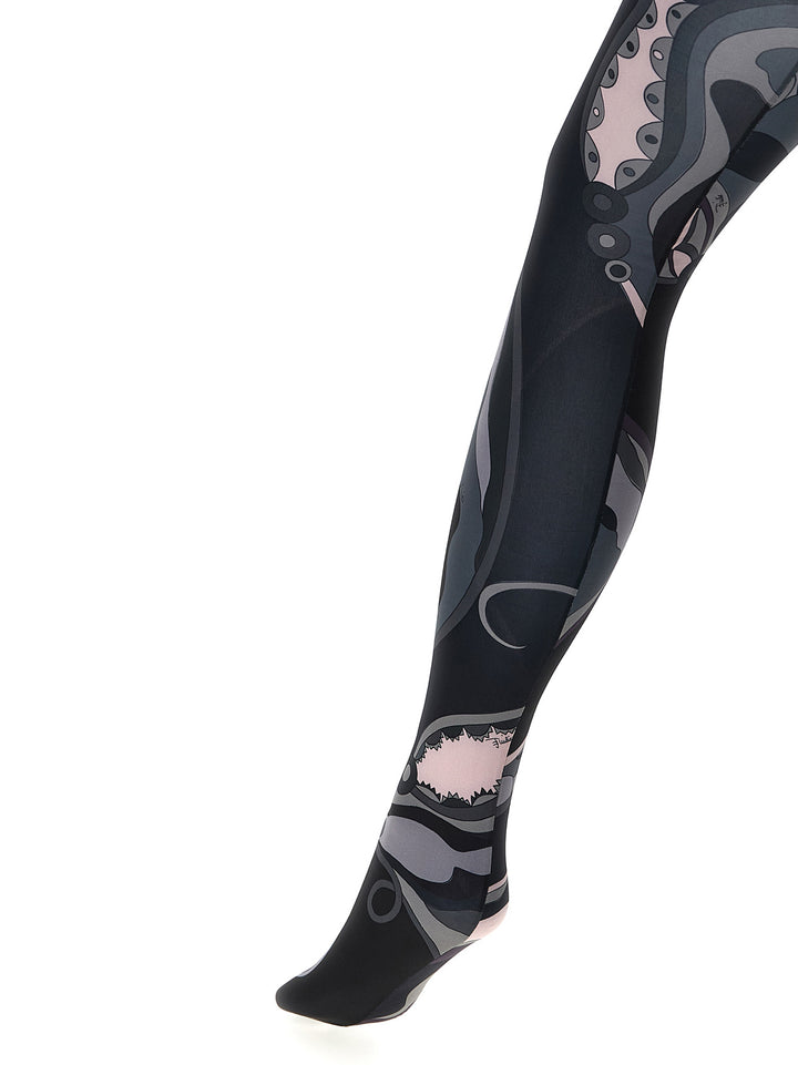 Emilio Pucci Patterned Printed Tights Socks - Multicolor | e7f6ede623477136b8560357f388c38e19fc7304