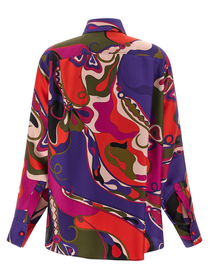 Emilio Pucci Silk Shirt Shirt and Blouse - Multicolor | e89d16926fff4406c2c2bf6c0873084b6b244732
