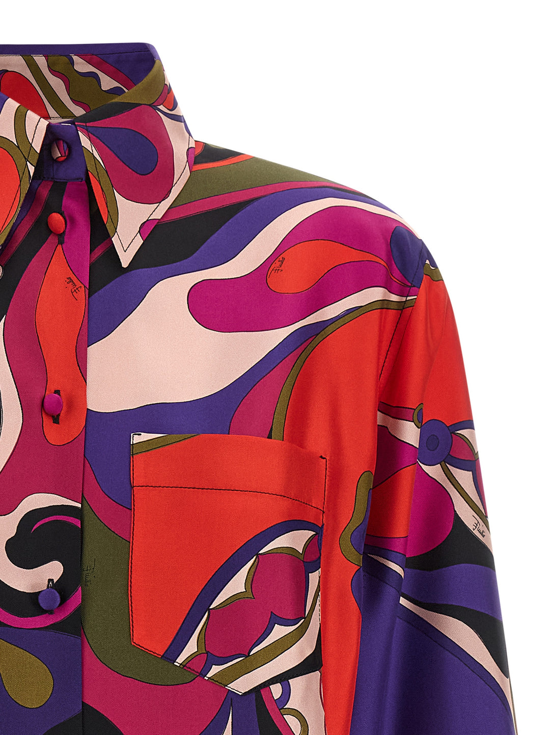 Emilio Pucci Silk Shirt Shirt and Blouse - Multicolor | f9a0d67d8487442d0db0a15e751b48bf1960f8b9