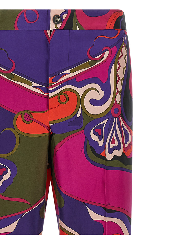 Emilio Pucci Patterned Pants - Multicolor | a2189f0ba8bf5814572724b593ad1264266e437e
