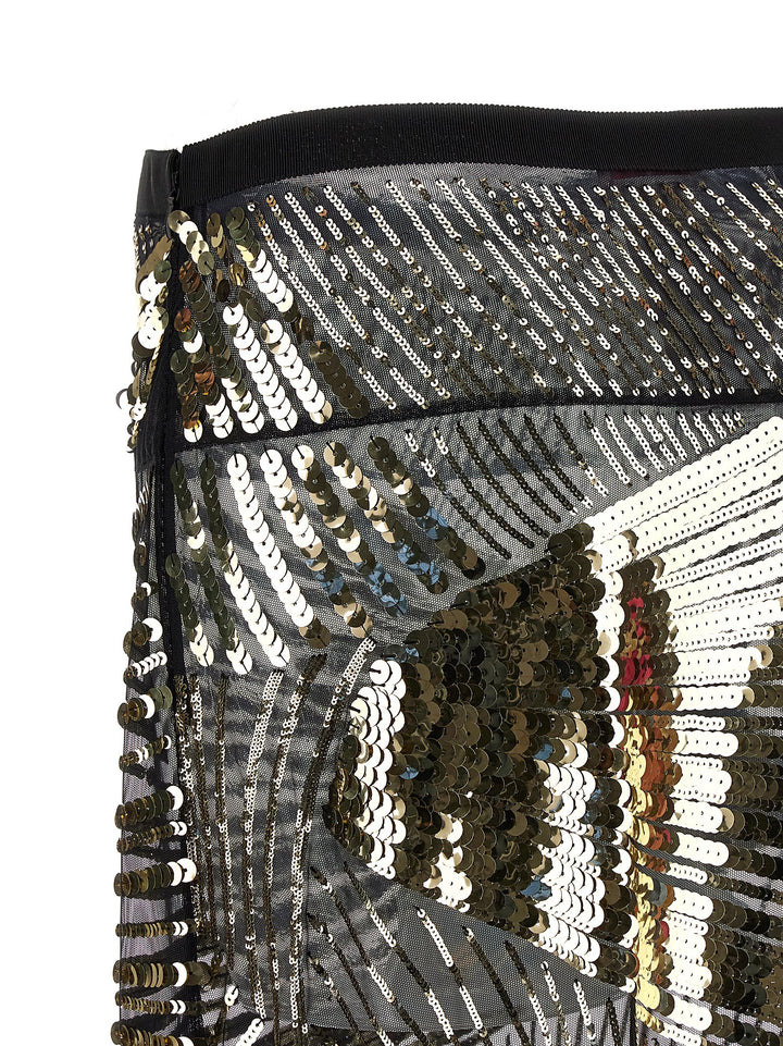 Emilio Pucci Semi-Transparent Maxi Skirt Skirts - Black | 9b0533ed033e2a591f164893debfa7fb3298b4f6