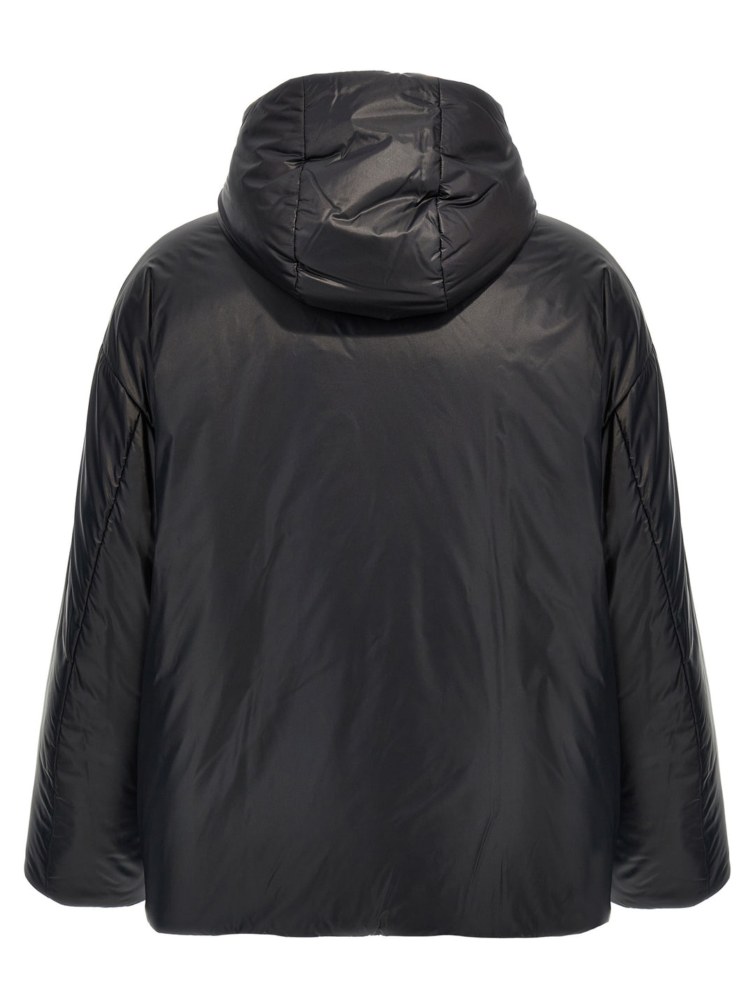 V Detail Casual Jackets, Parka Black