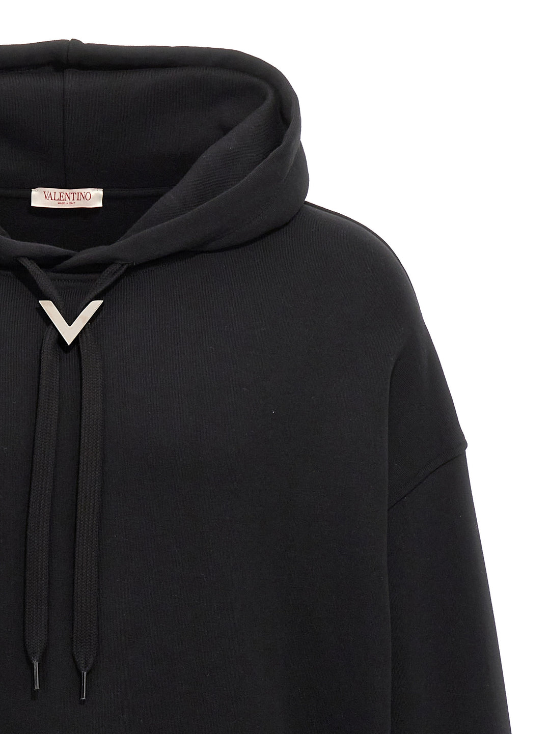 V Detail Sweatshirt Black