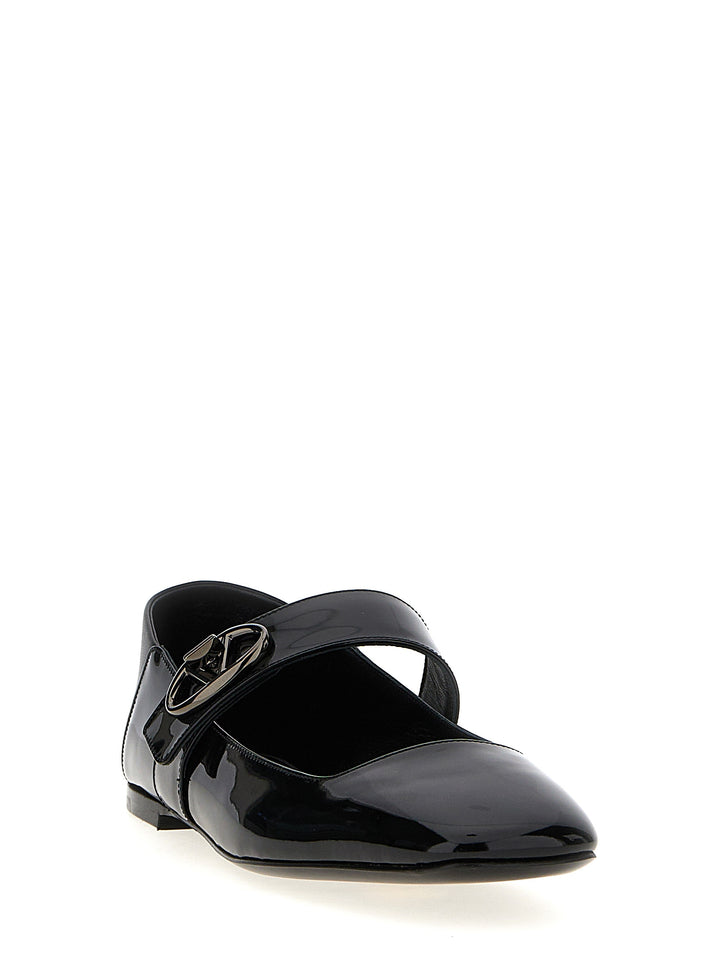 Vlogo Locker Flat Shoes Black