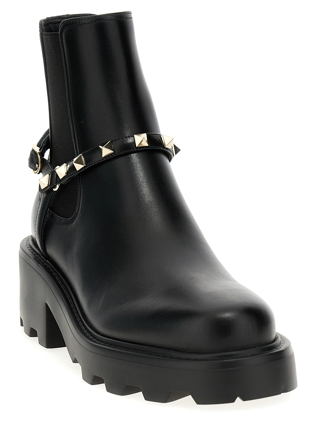 Rockstud Boots, Ankle Boots Black