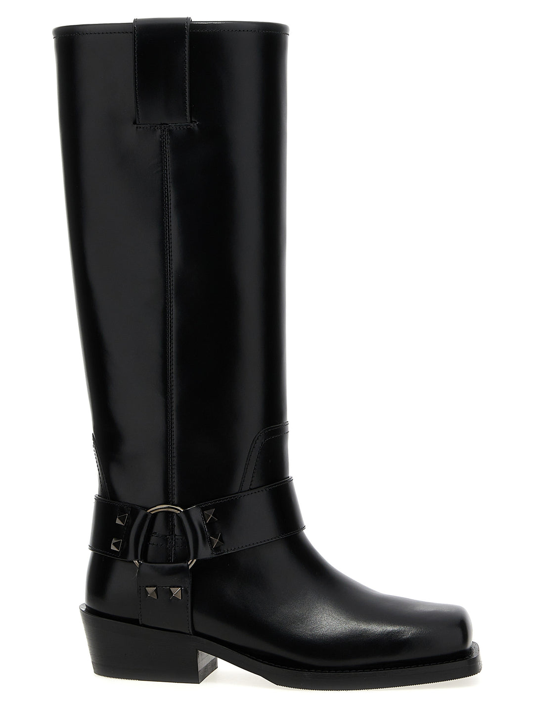 Rockstud Boots, Ankle Boots Black