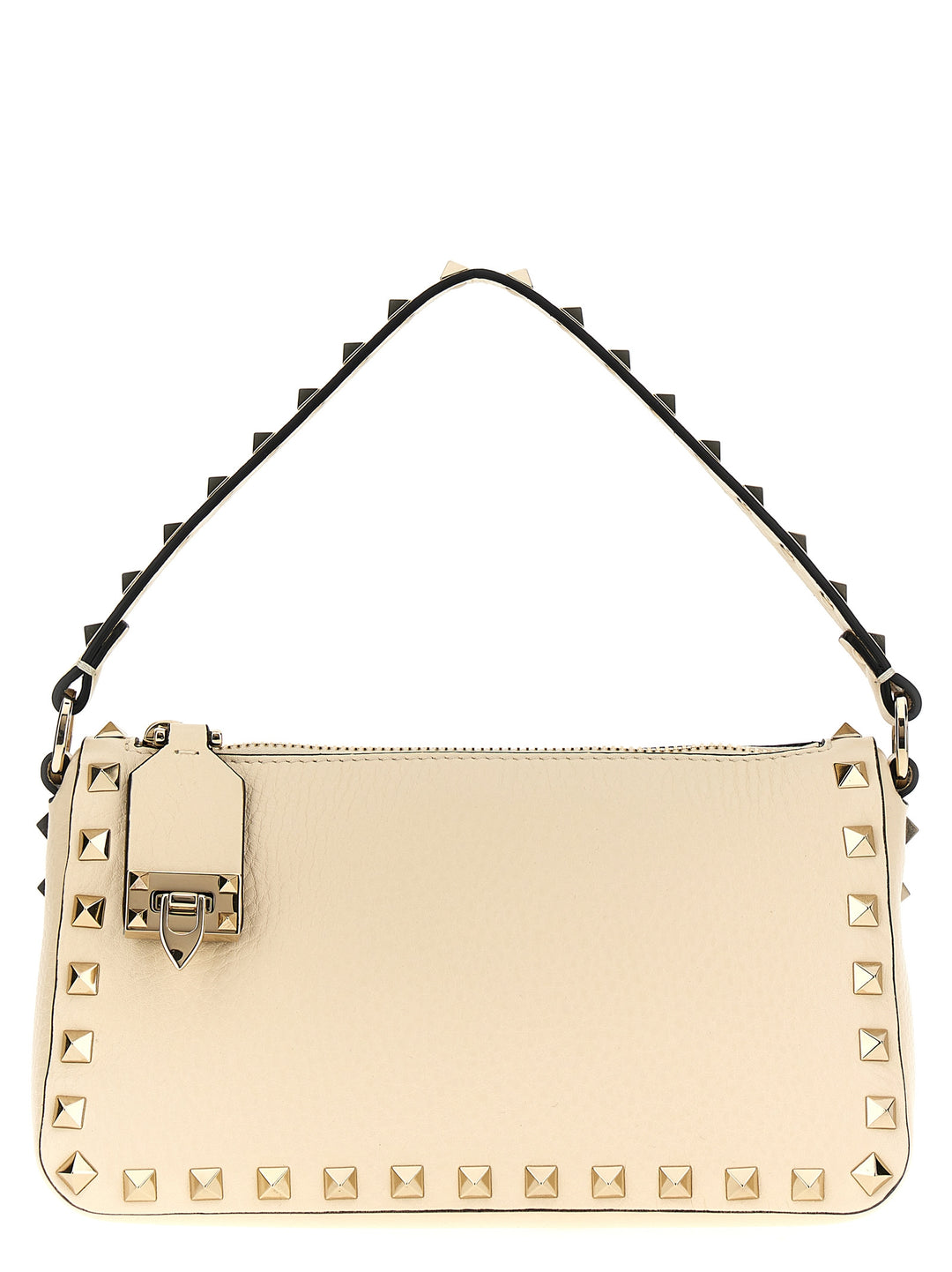 Rockstud Small Shoulder Bags White