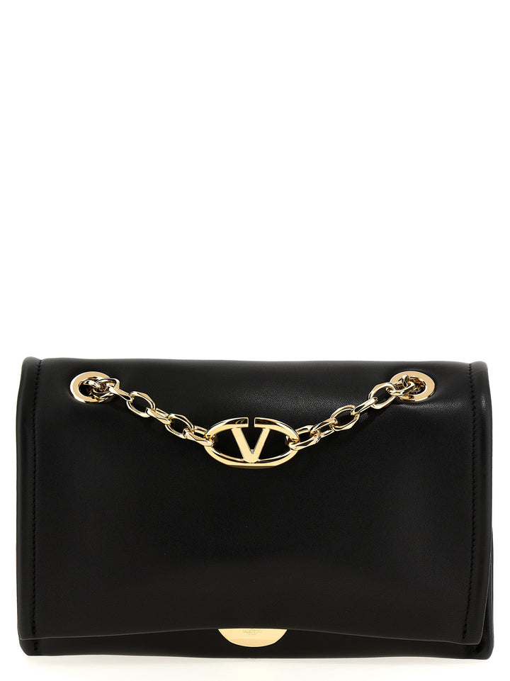 Vlogo Chain Shoulder Bags Black