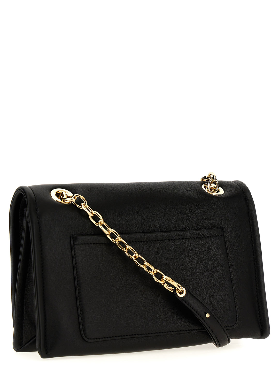 Vlogo Chain Shoulder Bags Black