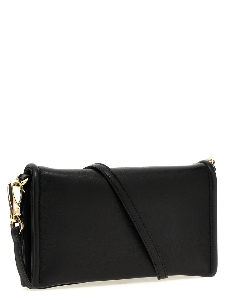 Vlogo Chain Clutch Black