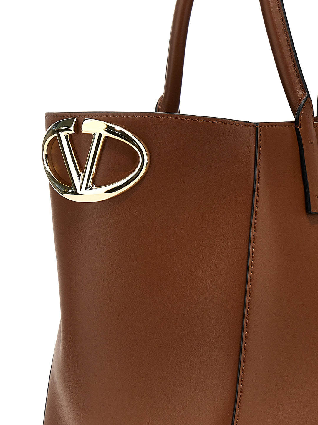 Vlogo Side Tote Bag Brown