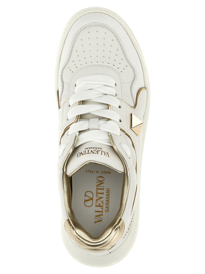 One Stud Sneakers Gold