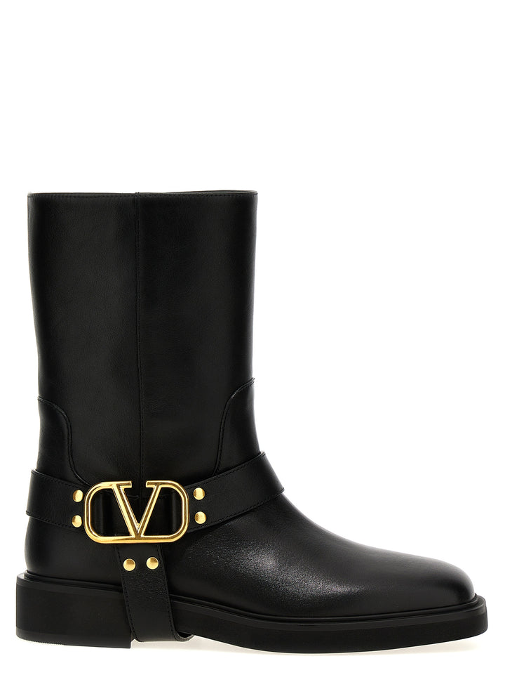 Vlogo Signature Boots, Ankle Boots Black