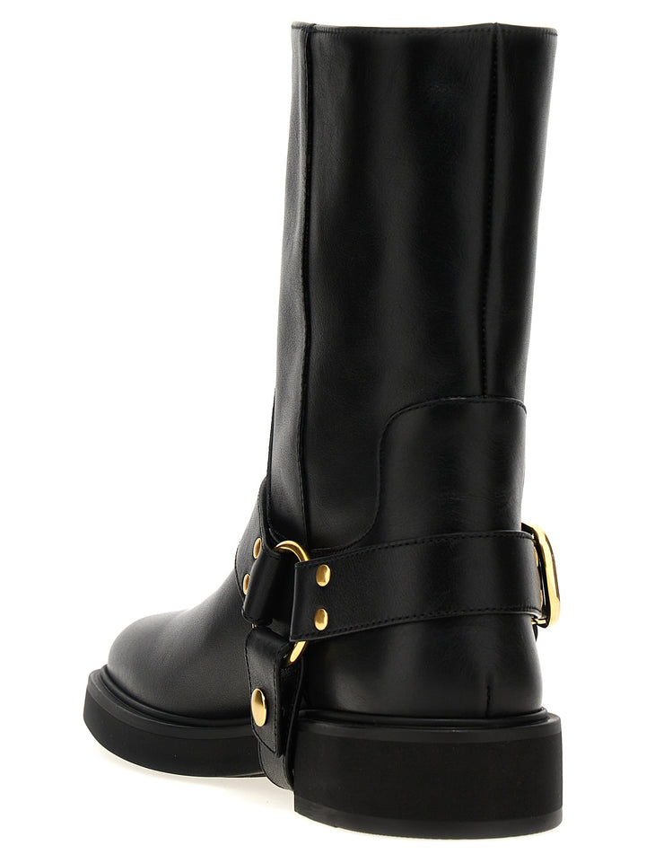 Vlogo Signature Boots, Ankle Boots Black