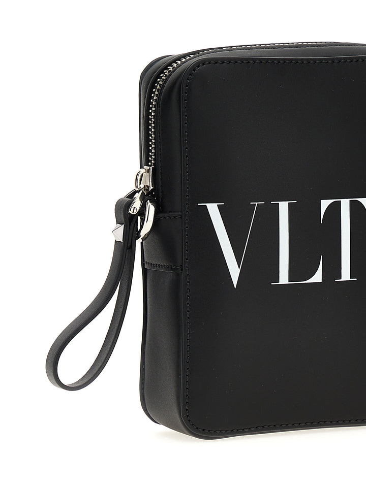 Vltn Crossbody Bags White/Black