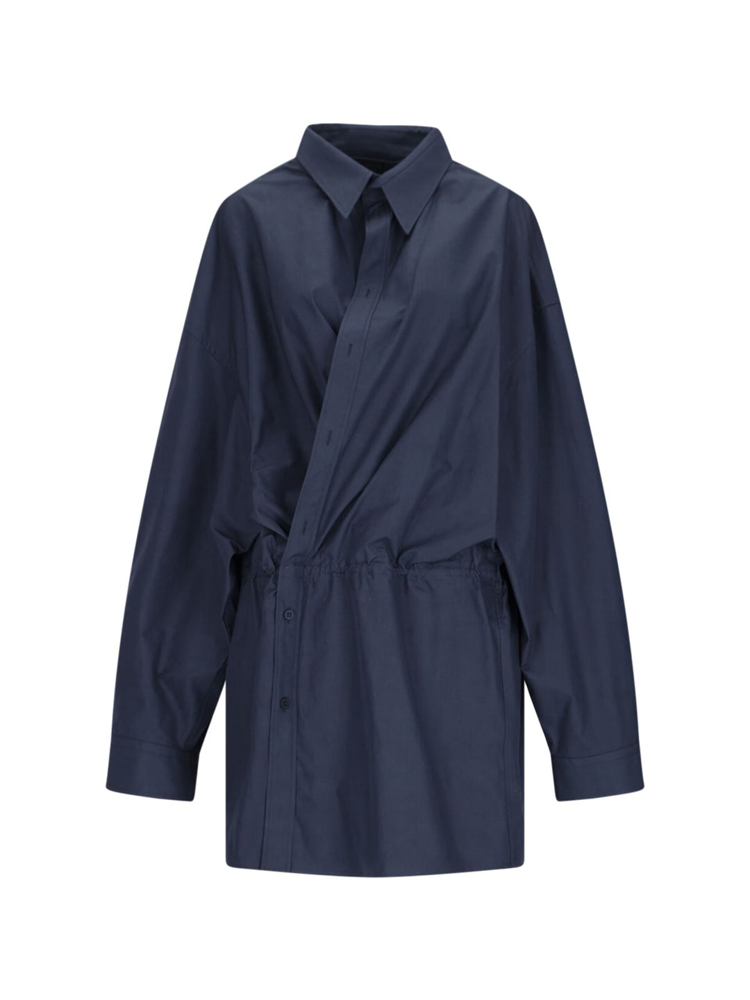 Poplin Shirt Dress Dresses Blue