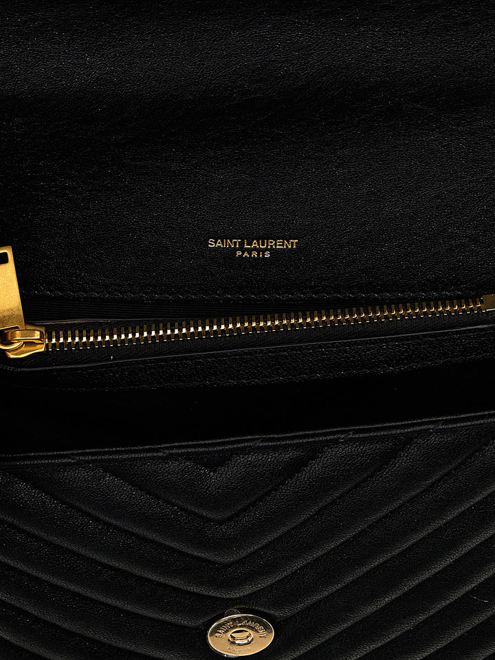 Saint Laurent College Crossbody Bags - Black | 0eb26bed84bcd4d41e4ed560cf98353fcf193501