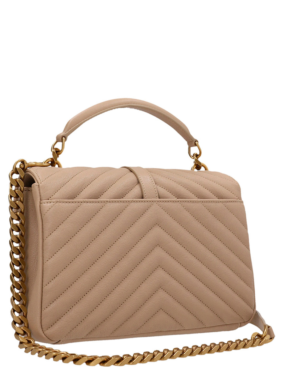 Saint Laurent College Crossbody Bags - Beige | 91952558e9e6134a6062be1f709af2aa37e6c224