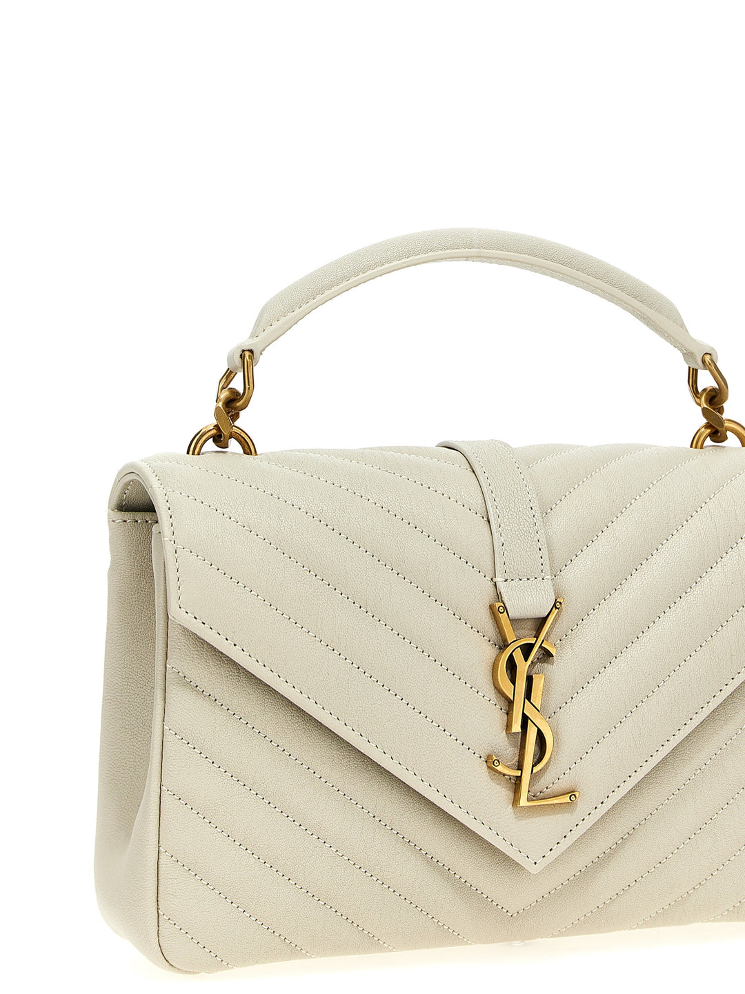 Saint Laurent College Crossbody Bags - White | 1f94774ce703f2b3d384a0b4e5efba264222fbf1