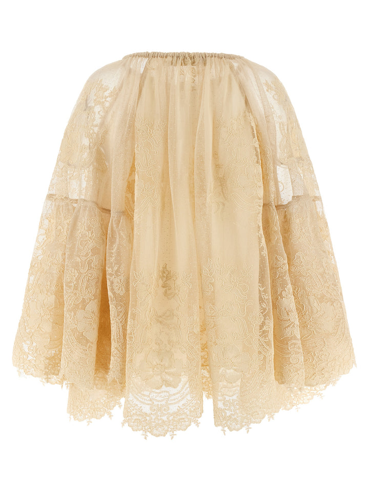 Zimmermann Hypnotic Tiered Lace Shirt and Blouse - Beige | 305d888ce503dc4aa985e0bb65b25949386f0463