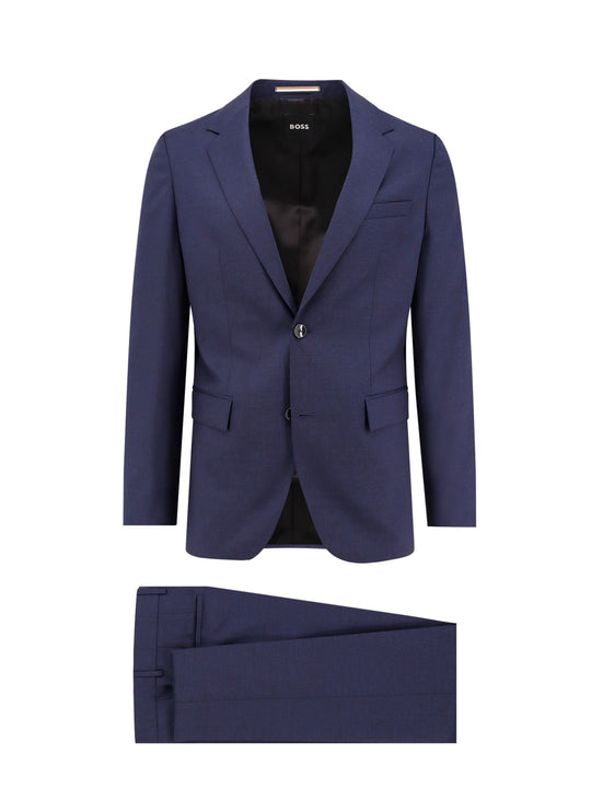 Virgin Wool Suit With Classic Lapel
